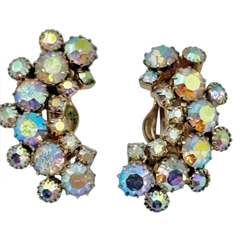 Albert Weiss Signed Vintage Clip On Earrings